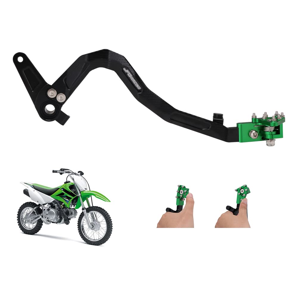 Jfg Racing Klx 110 Brake Pedal Foot Lever,Dirt Bike Folding Rear Brake Cnc Forging Aluminum Alloy For Klx110 Klx110L 2010-2023 G