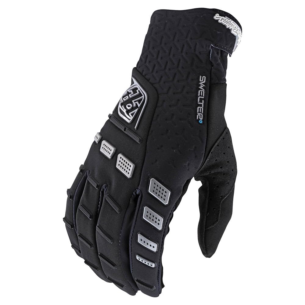 Troy Lee Designs Motocross Motorcycle Dirt Bike Racing Mountain Bicycle Riding Gloves, Swelter Glove (Black, Large)