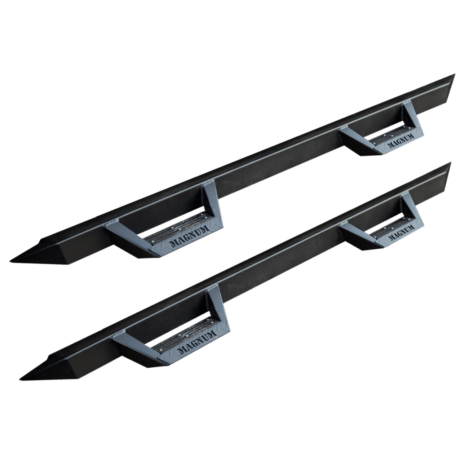 Magnum Rt Drop Steps Running Boards Black For Crew Cab 2019-2024 Silverado/Sierra 1500 And 2020-2024 2500/3500 Hd