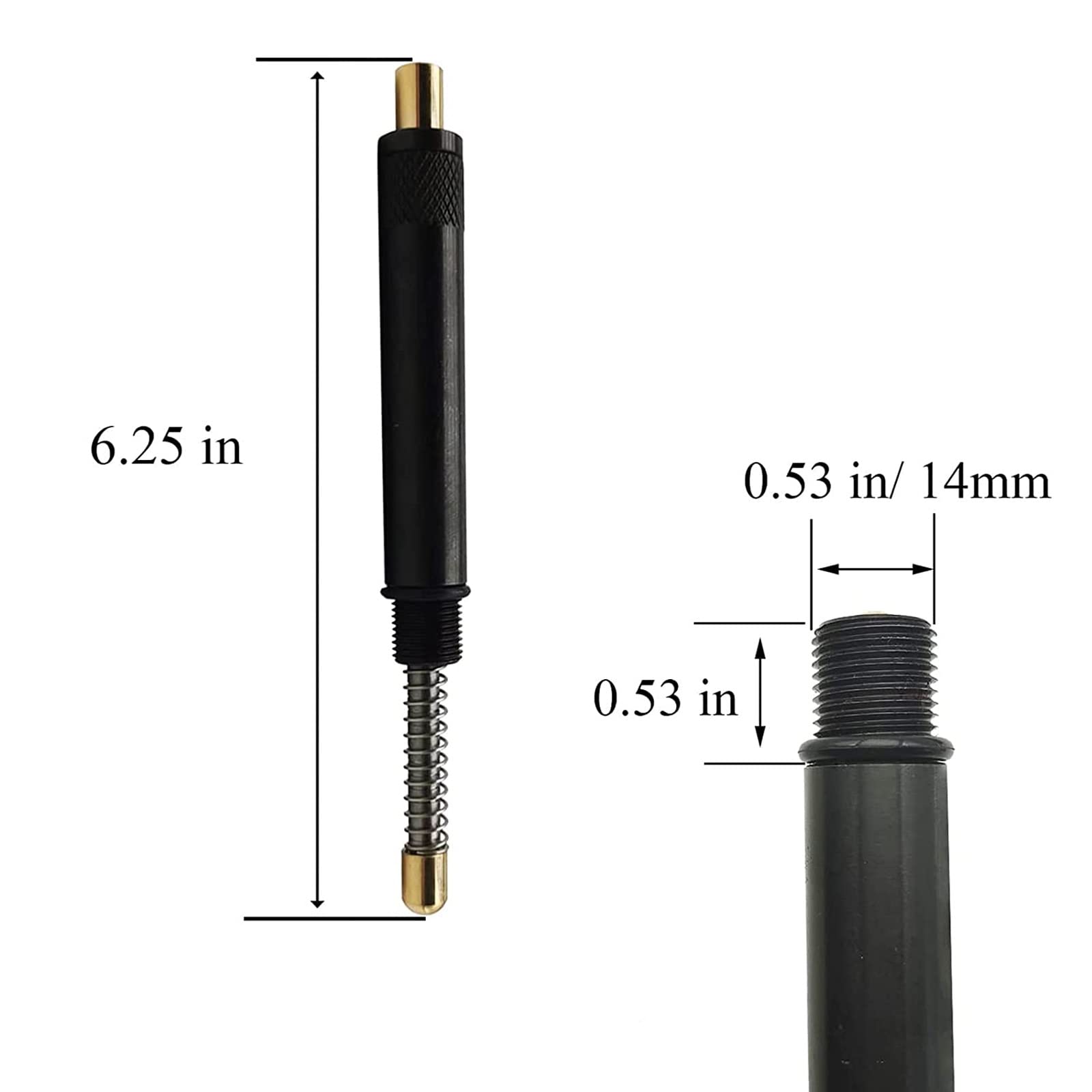 Zeiboat 7880 Thread Top Dead Center Indicator Switch, 6" Long, Model Black001