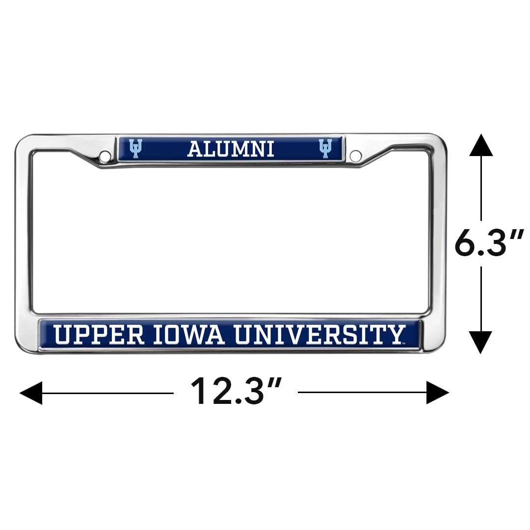 Upper Iowa University Alumni Full Size Standard License Plate Metal Frame