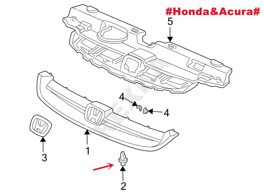 Rexka 30Pcs Bumper Cover Fender Liner Retainer Clips Fastener For Honda Acura Bmw Mini Cooper Countryman Cooper Paceman 07130702