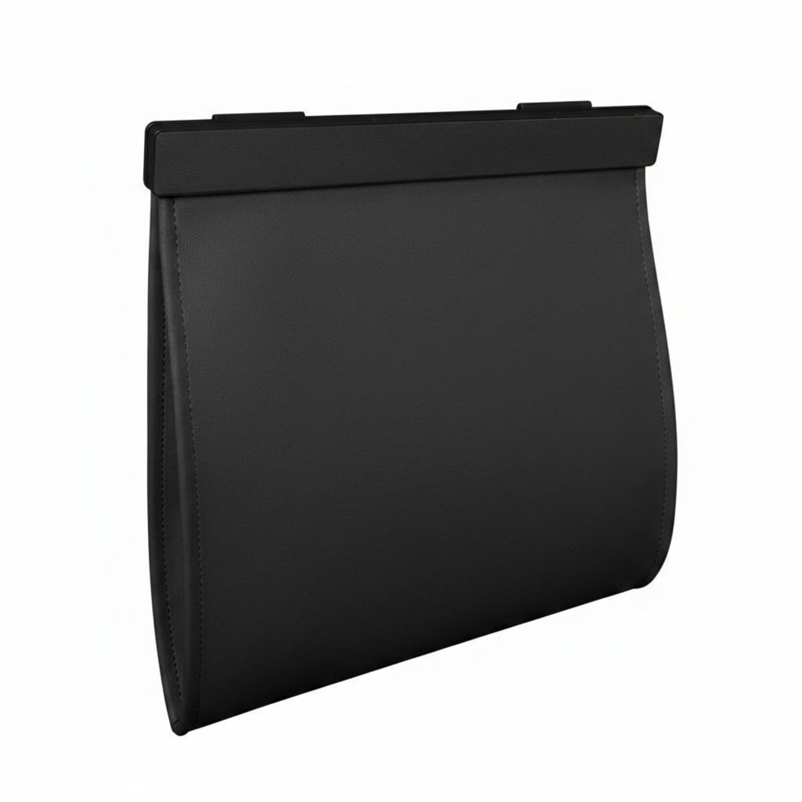 SNAPPSY Easy to Stow Foldable Car Trash Bin Hanging Design Rear Seat Trash Bin Portable accessibleTop Garbage Bag, Black