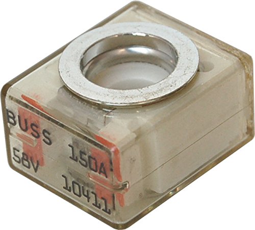 Bay Marine Supply Mrbf Terminal Fuse Block Kit (Fuse Included) – Single Stud 5/16' (M8) Compact Marine Rated Battery Fuse 150A