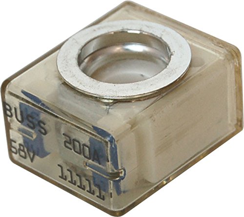 Bay Marine Supply Mrbf Terminal Fuse Block Kit (Fuse Included) – Single Stud 5/16' (M8) Compact Marine Rated Battery Fuse 200A