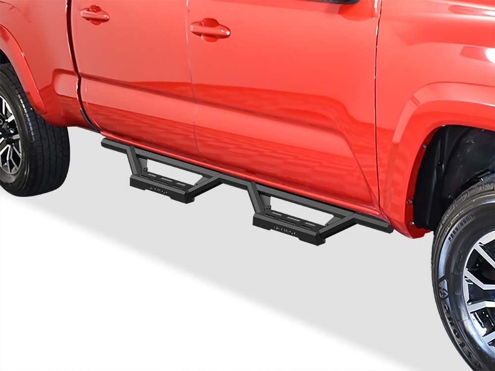 APS Drop Steps Running Boards for Toyota Tacoma 2005-2023, 304 Stainless Steel, Anti-Slip, 500lbs Capacity, Black, Model IA-DW87058B