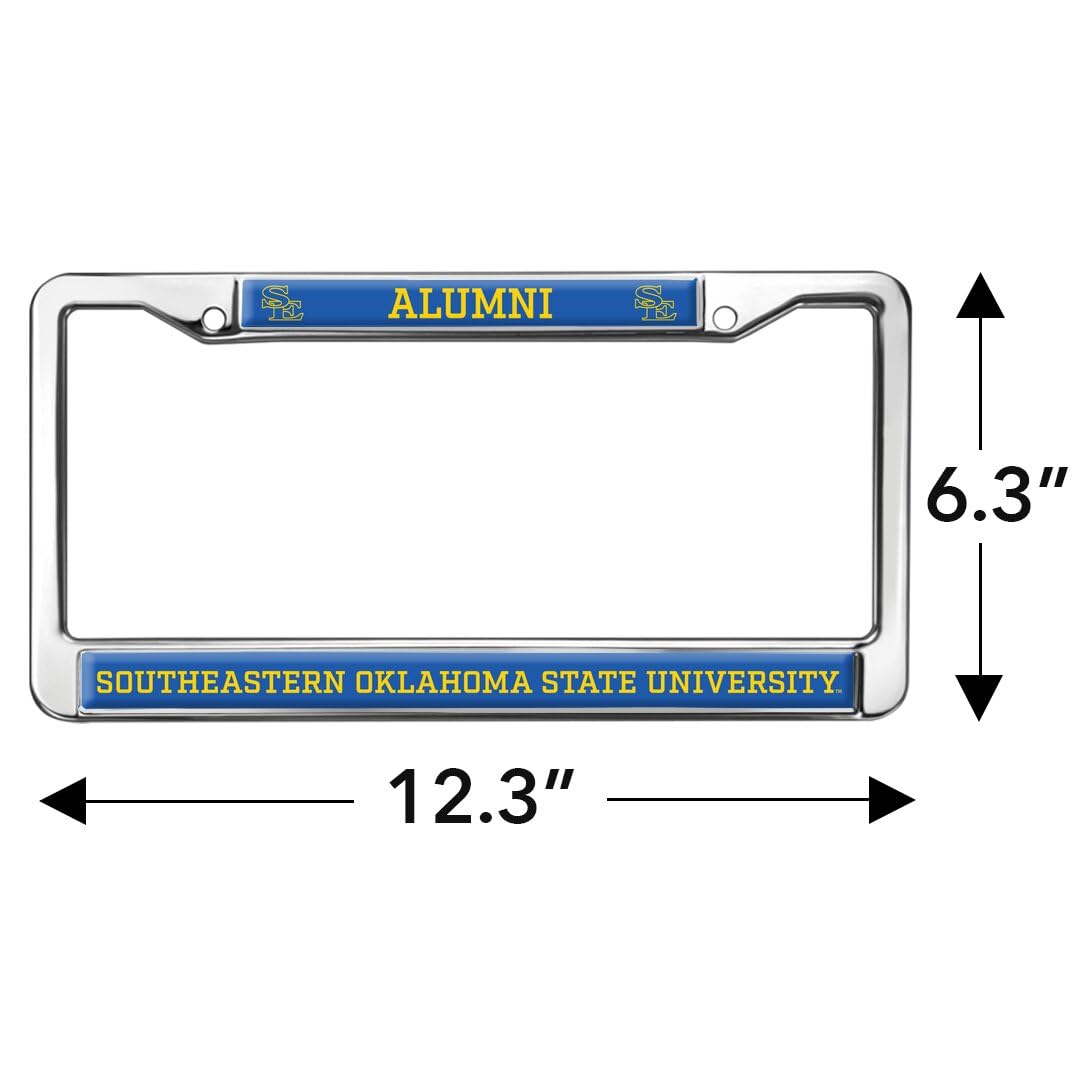 Southeastern Oklahoma State University Alumni Full Size Standard License Plate Metal Frame
