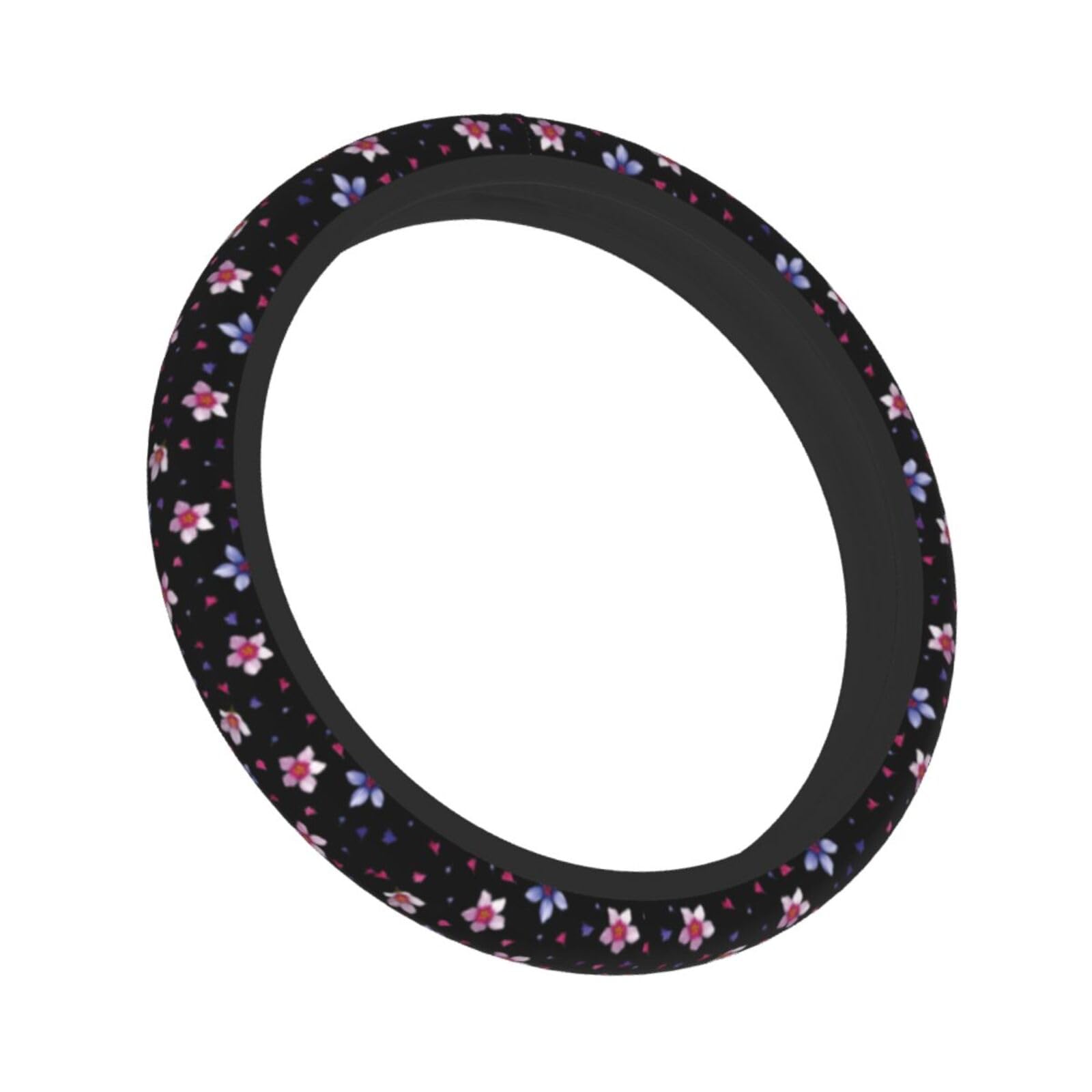 Flower Steering Wheel Cover Car Accessories Cute For Women Girls Universal 15 Inch Neoprene Auto Interior Decor Anti Slip Automo