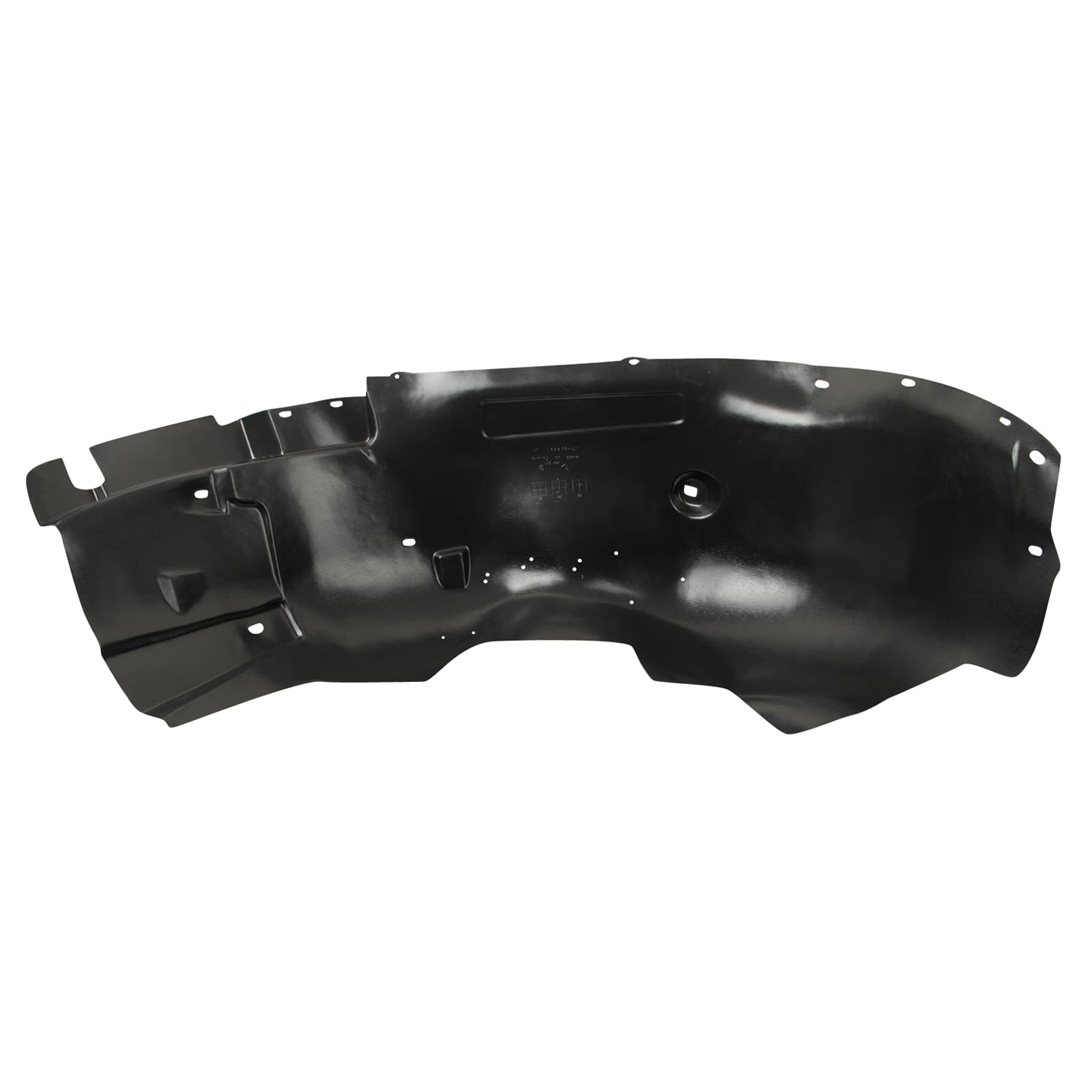TRQ Front Inner Fender Liner Set for 2007-2013 GMC Sierra 1500, Black, Metal, Model BDA06718