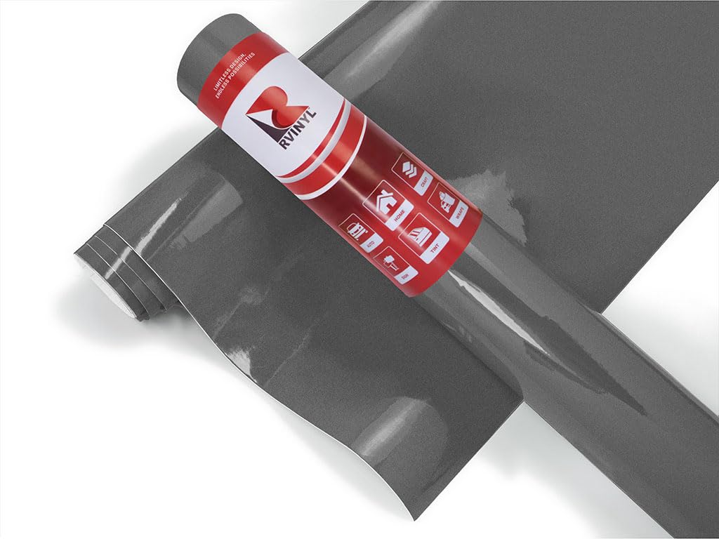 3M 2080 G201 Gloss Anthracite (5Ft X 6Ft) Vinyl Wrap Film Sheet With Air-Release For Cars, Trucks & More (30Sq Ft Roll)