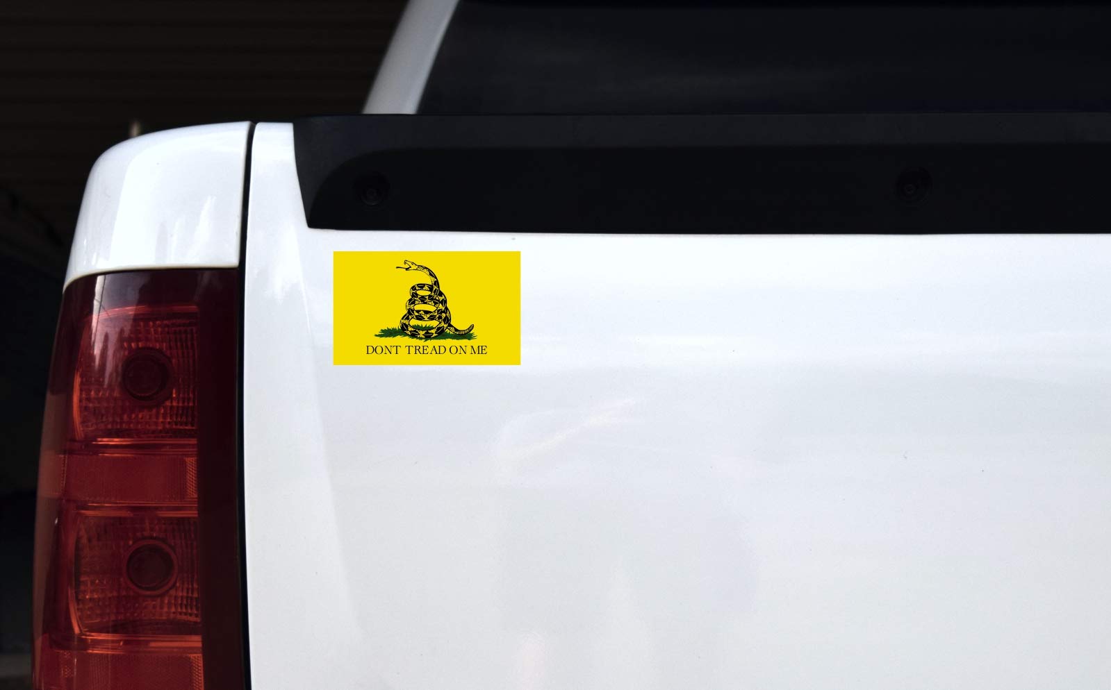 Stickertalk Gadsden Flag Vinyl Sticker, 5 Inches By 3 Inches