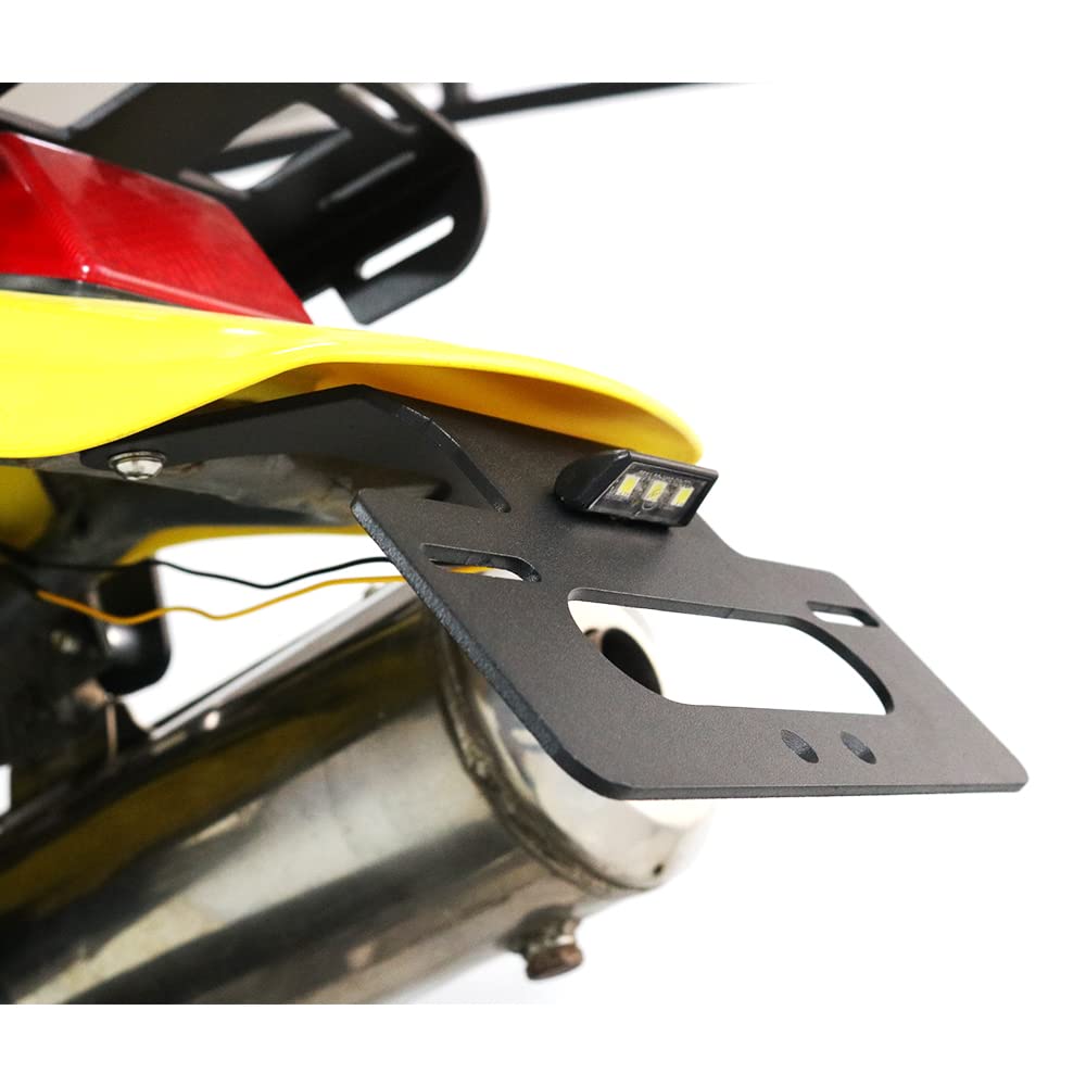 Xitomer Fender Eliminator Bracket with LED Light for 2024-1996 DR650, Black Aluminum Tail Tidy