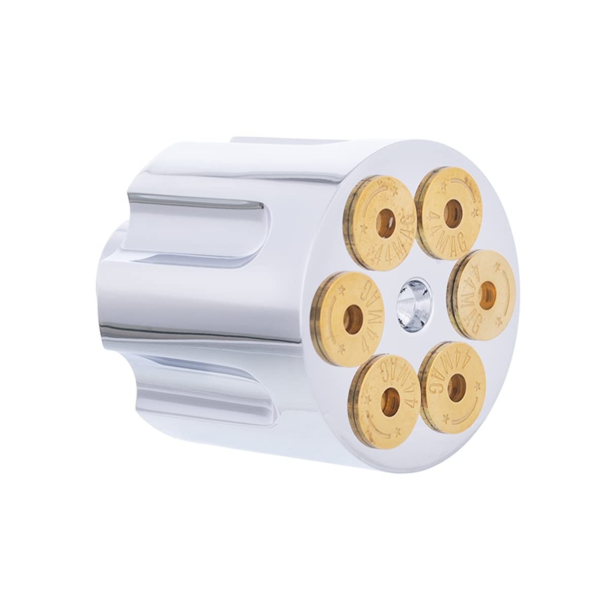 United Pacific 23399 Heavy-Duty Aluminum Gun Cylinder Air Valve Knob, 44Mag Style, Screw-On Style, Chrome Plated, Strong & Durab
