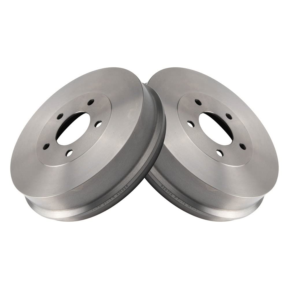 Trq Rear Brake Drum Pair Set Compatible With 2007-2012 Ford Escape / 2007-2011 Mercury Mariner / 2008-2011 Mazda Tribute