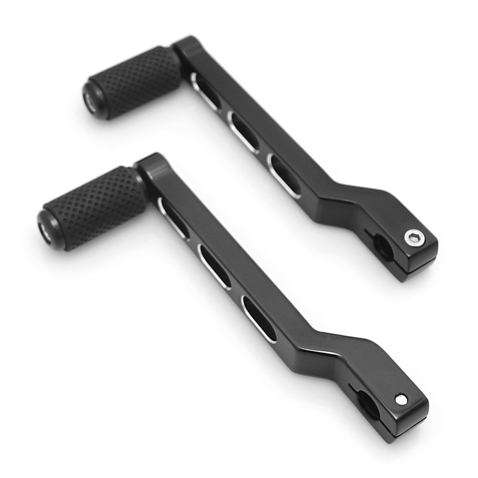 HEYOMOTOR Motorcycle Heel Toe Shift Lever Pedals, Aluminum, Black, Model SM-2110 for Harley Davidson Softail, Touring, Road King