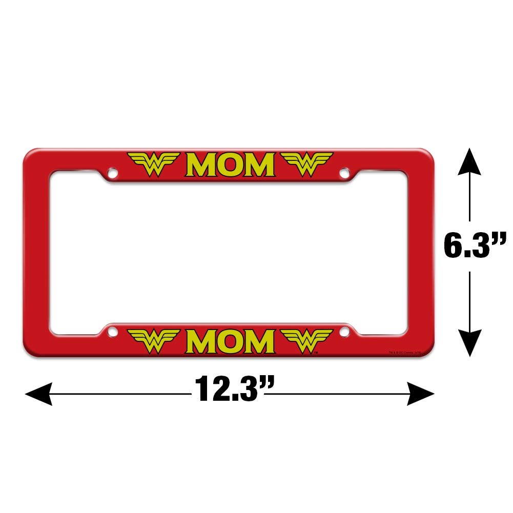 Graphics & More Wonder Woman Wonder Mom Logo License Plate Tag Frame