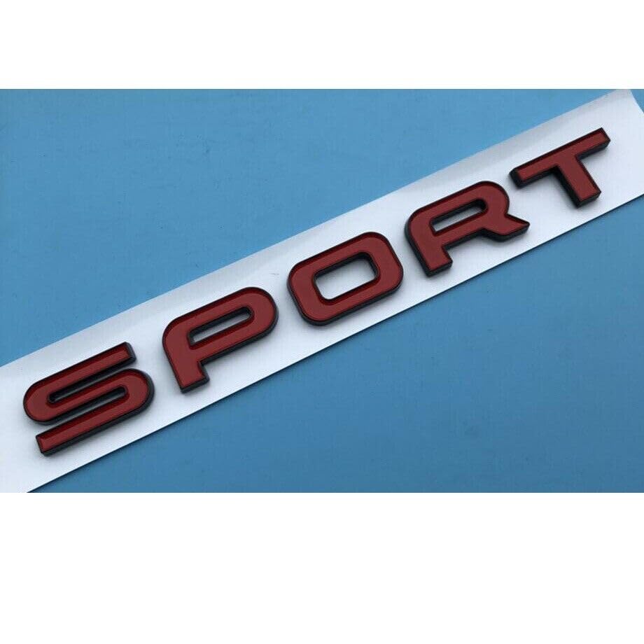 Automaze Metal Sport Letter Logo Sticker For Tailgate Boot Lid Sports Emblem Badge Compatible For Range Rover