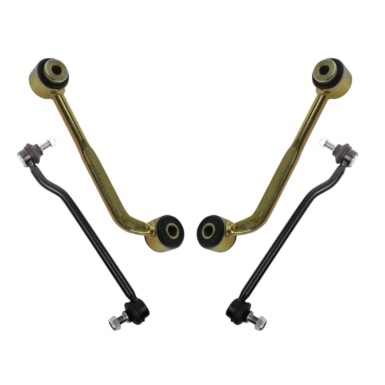 Trq Sway Bar Stabilizer Link Set Front & Rear Compatible With 06-07 C230 03-05 C240 C280 C320 C350