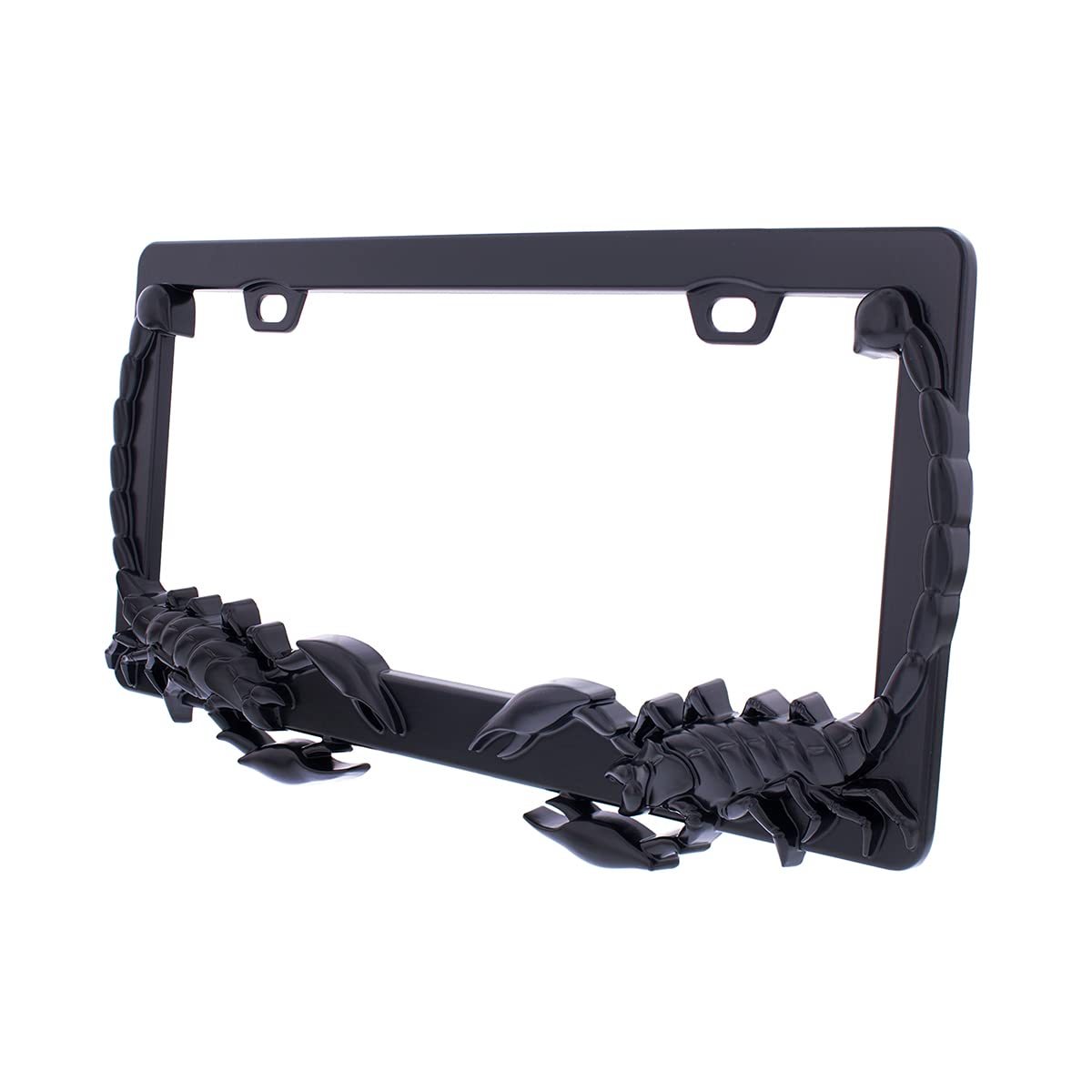 United Pacific Scorpion License Plate Frame - Black Die-Cast Metal, 12x6 inches, Model 50115, Durable Car Accessories for Trucks & RVs