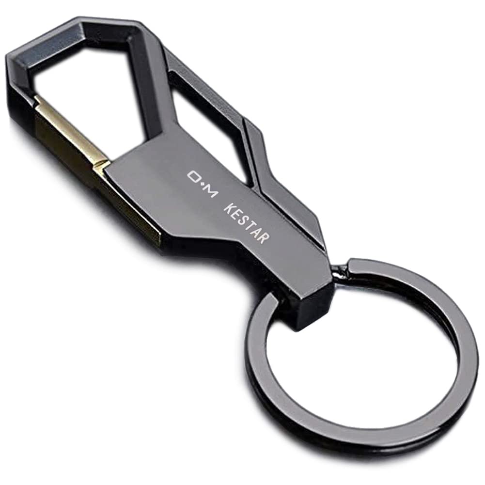 Kestar Car Key Chain Key Ring Business Keychain For Men, Black