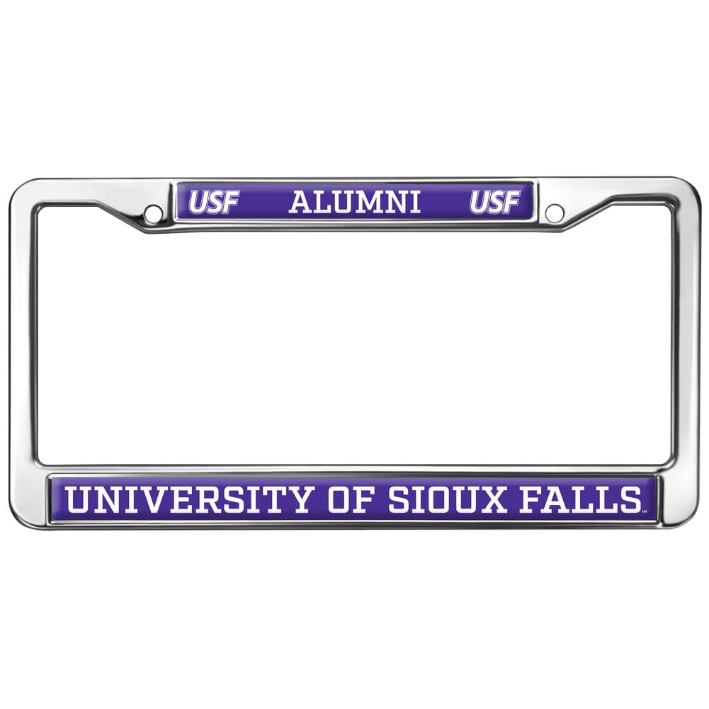 University of Sioux Falls Alumni Full Size Standard License Plate Metal Frame