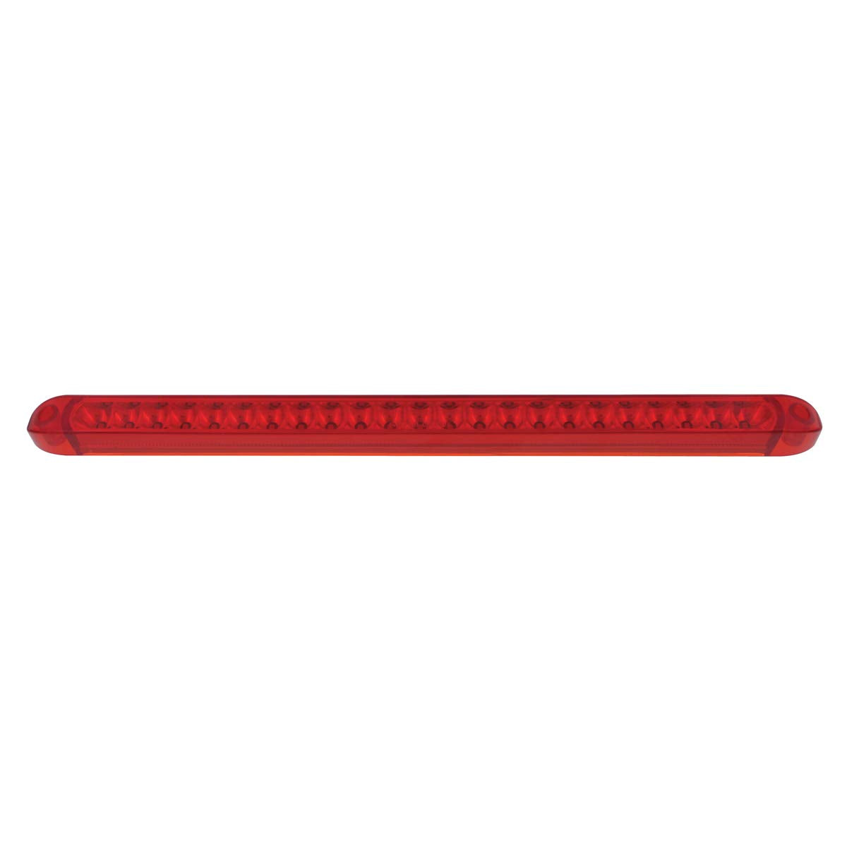 United Pacific 37090 23 Smd Led 17-1/4 Inch Stop Turn Tail Light Bar With Reflector - Red Led/Red Lens
