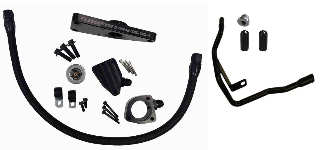 Fleece Performance FPECLNTBYPSCUMMINS0607 Coolant Bypass Kit Compatible with 20062007 Dodge Ram 5.9 Cummins Diesel (Automati