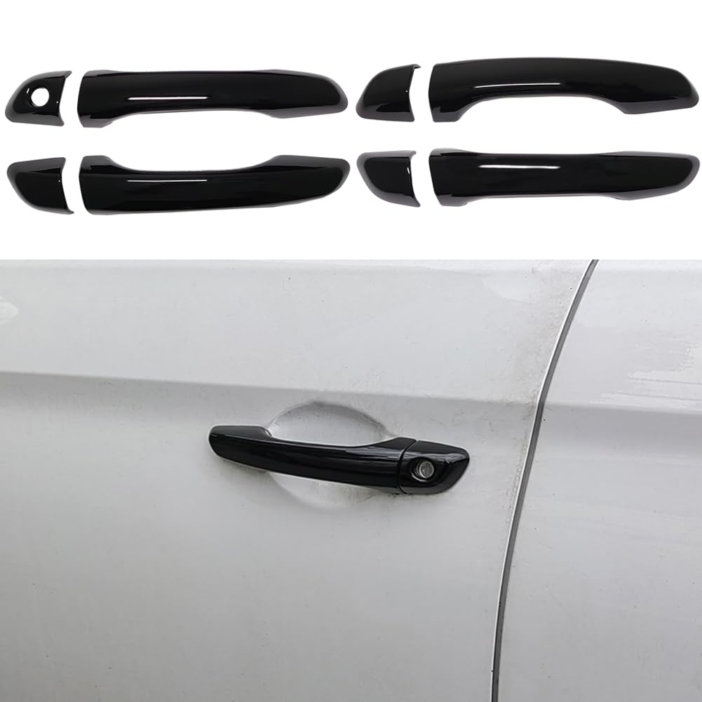 AOKIO Compatible with 2017 2018 2019 Hyundai Elantra Door Window Switch Panel Cover (Carbon Style Rear Door Without Seat Heating