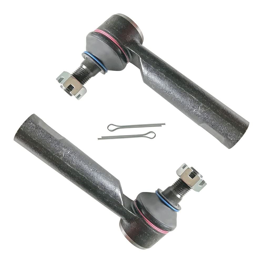 TRQ Front Outer Tie Rod Set Compatible with 2010-2022 Lexus GX460 Toyota 4Runner 2010-2014 FJ Cruiser 2005-2022 Tacoma