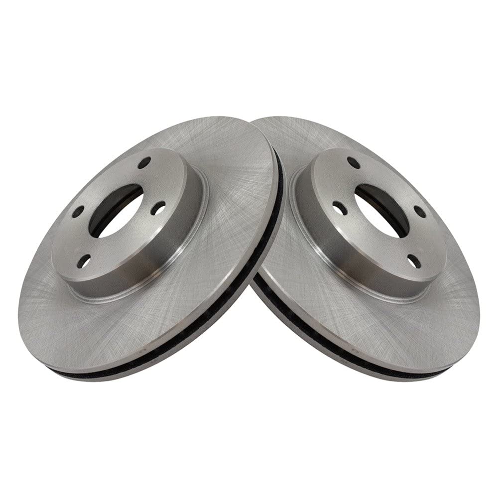 Trq Front Brake Rotors Set Vented Compatible With 1994-2005 Mazda Miata