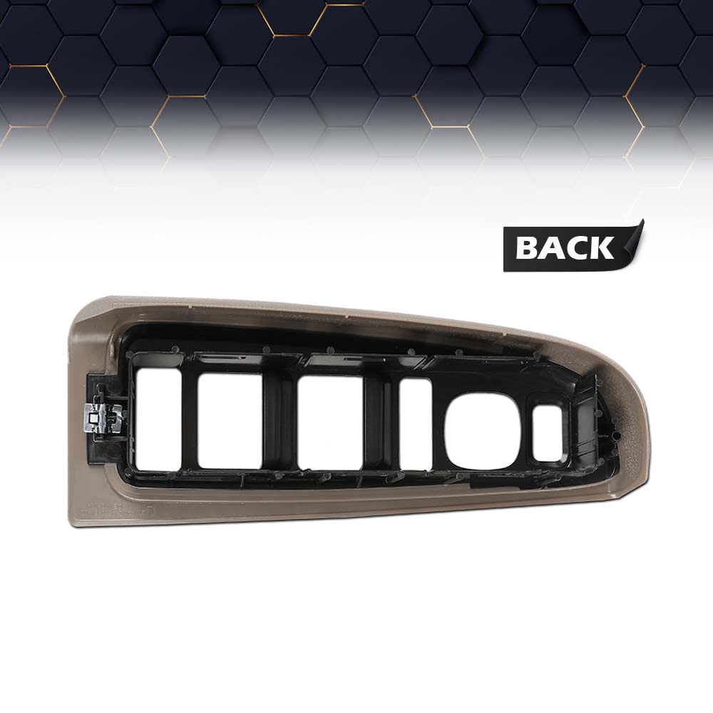 Pit66 Window Switch Trim Bezel Set Compatible With 2003 2004 2005 2006 2007 Chevy Silverado Sierra 1500 2500 3500 89045129 Left