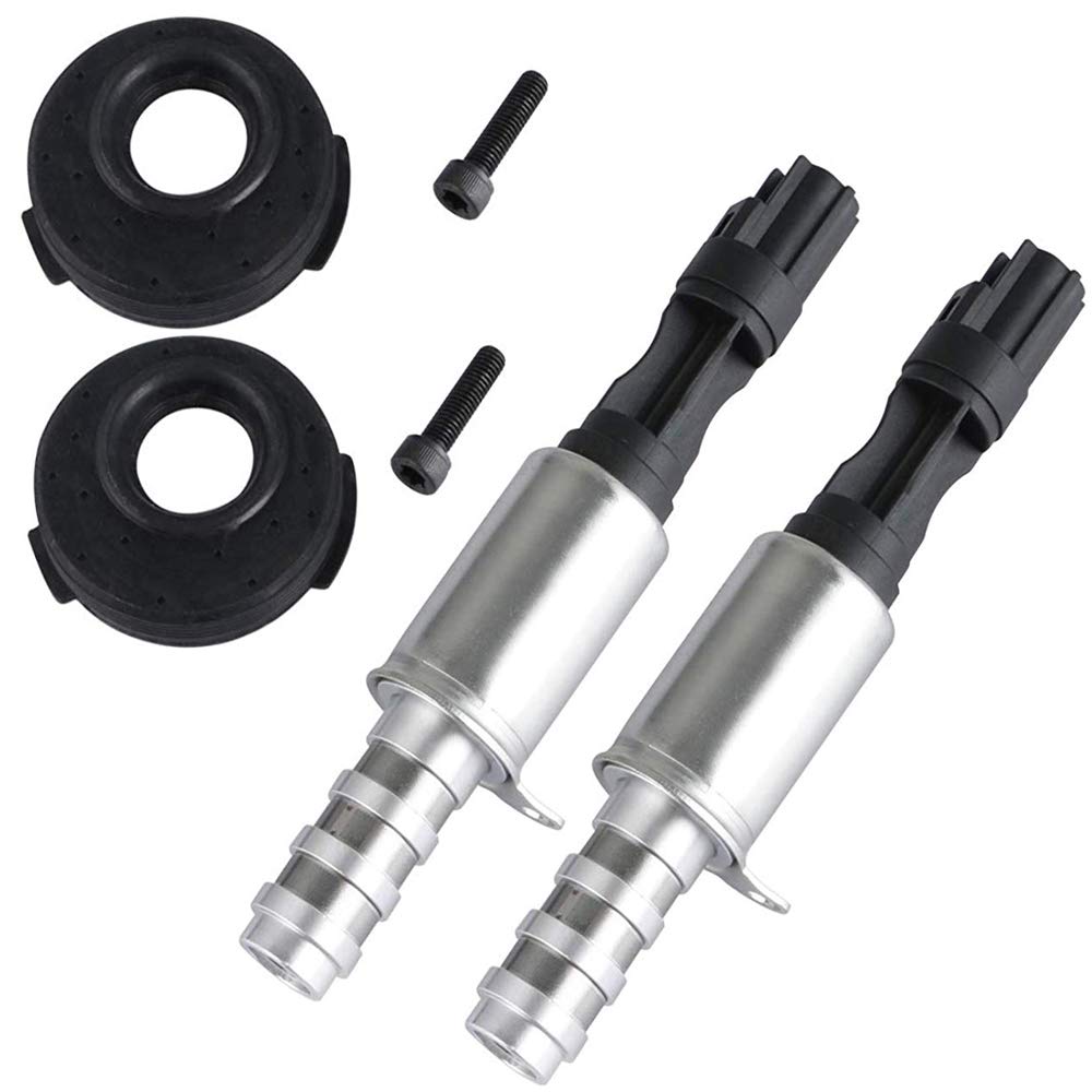 2Pcs Vct Camshaft Variable Valve Timing Solenoid For Ford Expedition Explorer F150 F250 F350 Mustang Lincoln Navigator Mercury Mountaineer 3V 5.4L 4.6L, Replace# 8L3Z-6M280-B With Cam Seals & Screws