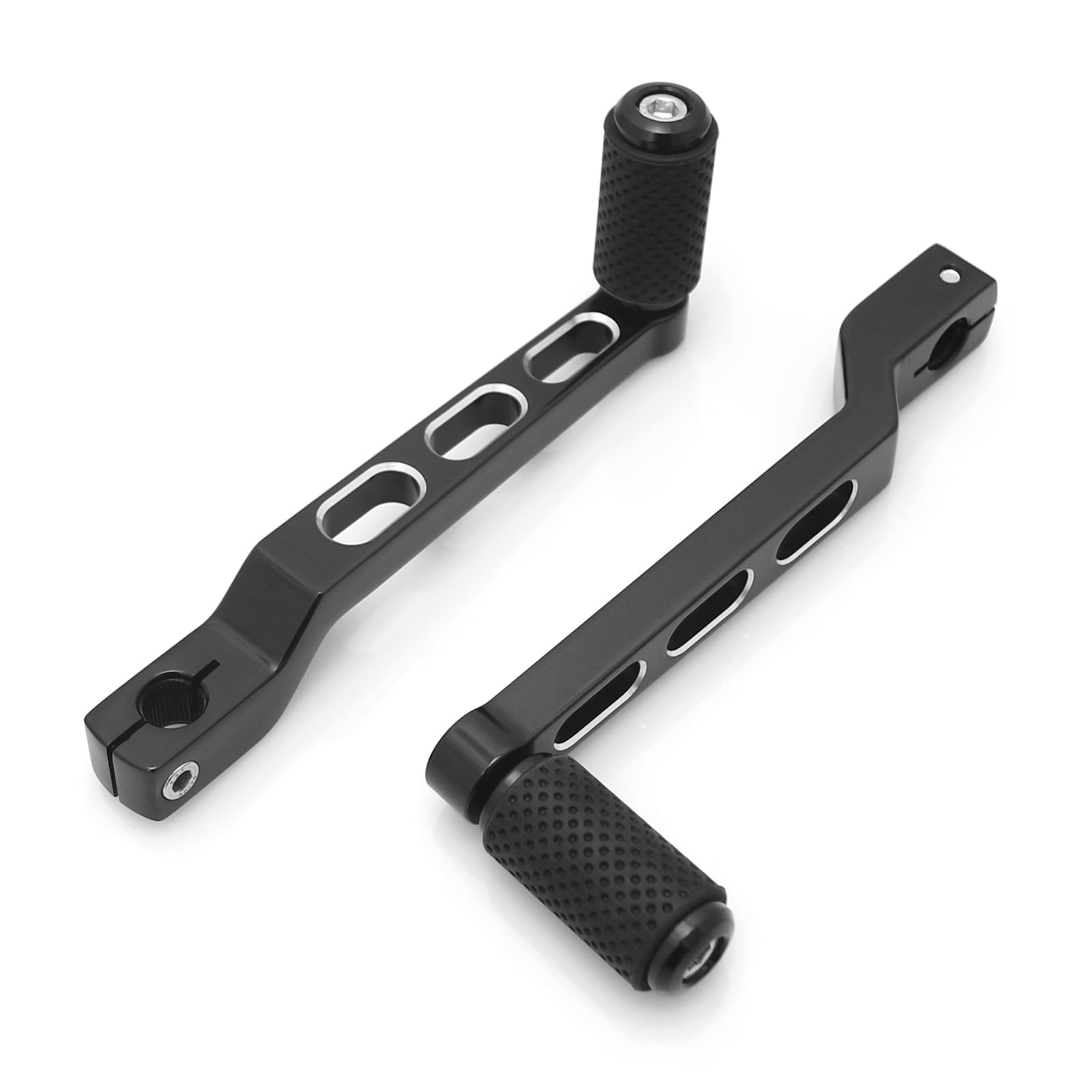 HEYOMOTOR Motorcycle Heel Toe Shift Lever Pedals, Aluminum, Black, Model SM-2110 for Harley Davidson Softail, Touring, Road King