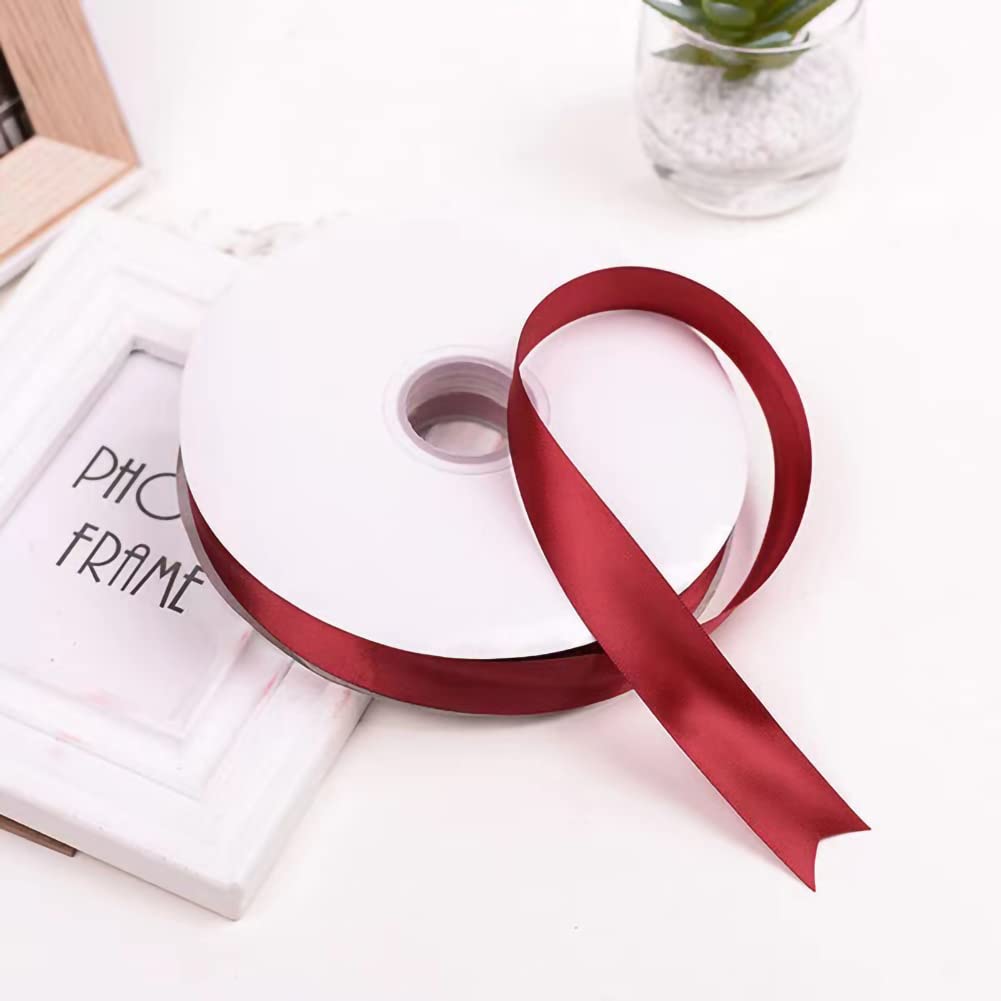 Ihkfilan Double Face Satin Ribbon (Wine)