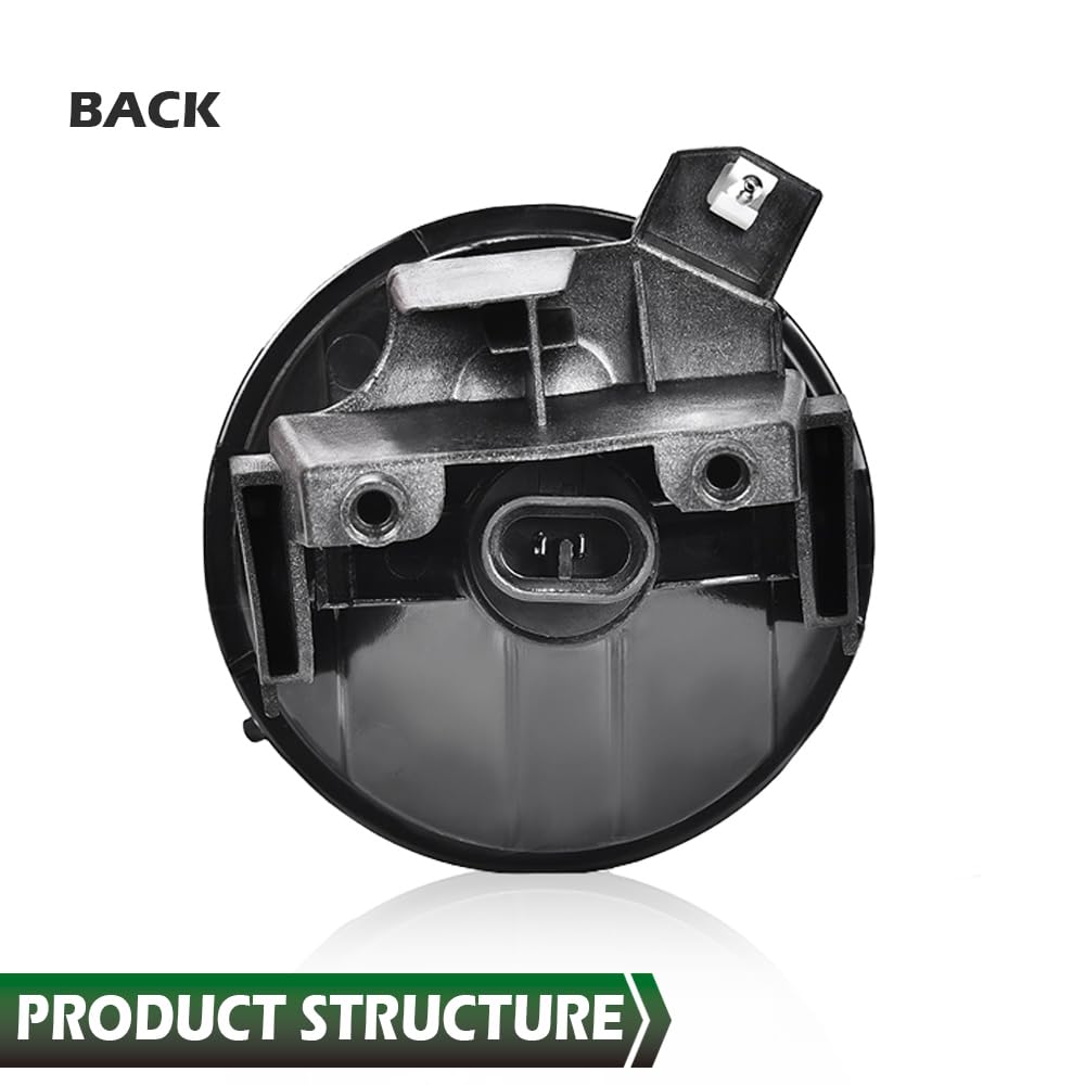Grand Orange Bumper Fog Light Lamp Front Left Driver Side W/Bulbs Compatible With 2001-2004 Dodge Dakota/2001-2003 Dodge Durango