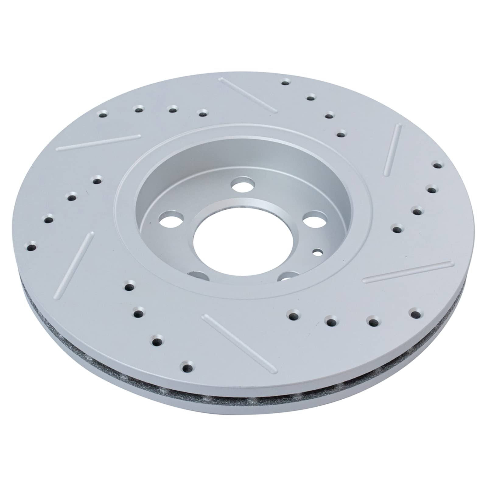 Trq Front Performance Brake Rotors Set Premium G-Coated Compatible With 1999-2010 Volkswagen Beetle 1999-2006 Golf 1999-2005 Jet