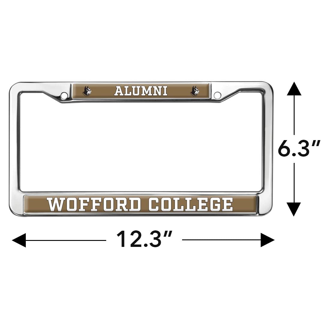 GRAPHICS & MORE Wofford College Alumni License Plate Frame - Metal, Full Size, OneSize