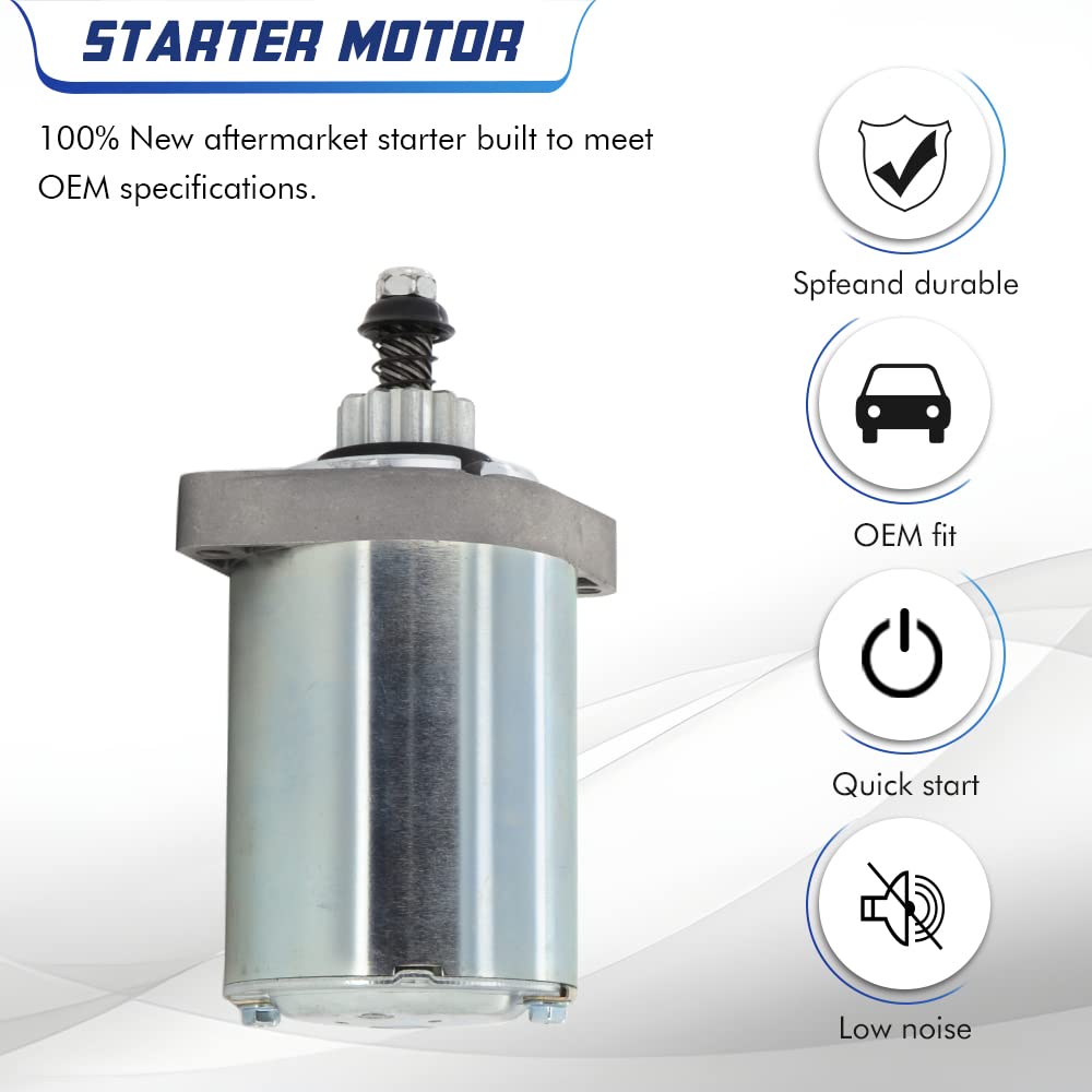 Starter Motor Compatible with Kawasaki Cub Cadet Mower FS541V FR600V FR691V FR730V FR730V FR651V FS481V 21163-0749, 21163-0711,