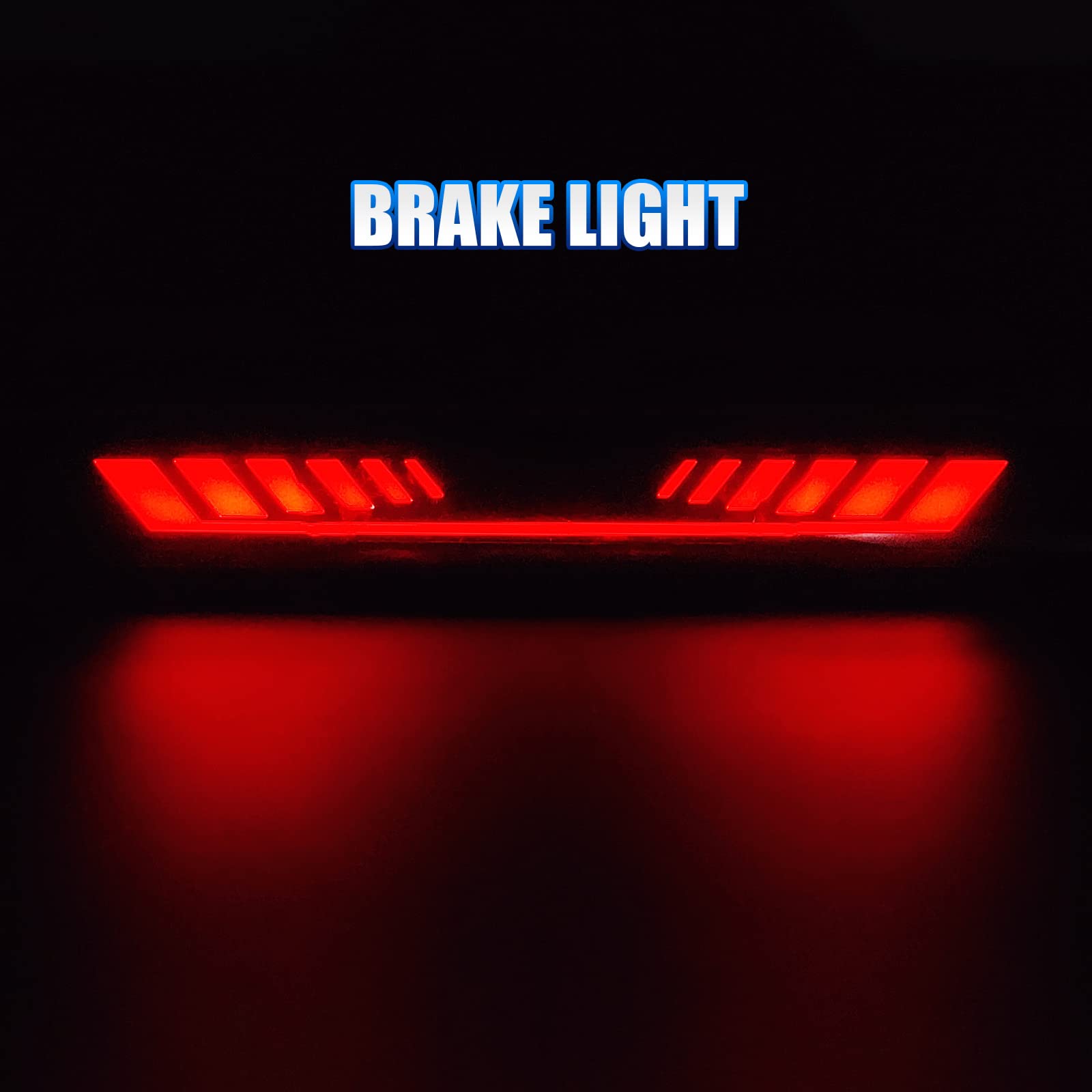 CMVT Auto LED Third Brake Light for 99-07 Chevy Silverado/GMC Sierra, TIME TUNNEL Sequential High Mount Stop Lamp