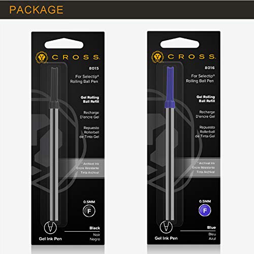 Cross Selectip Gel Rollerball Pen Refill, Fine Point, Blue, 1-Pack (8016)
