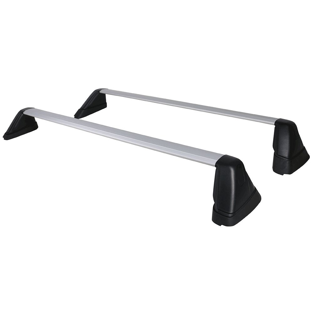 Ikon Motorsports, Cross Bars Compatible With 2008-2011 Subaru Impreza 2008-2014 Wrx & Sti, Factory Style Silver Cargo Transport