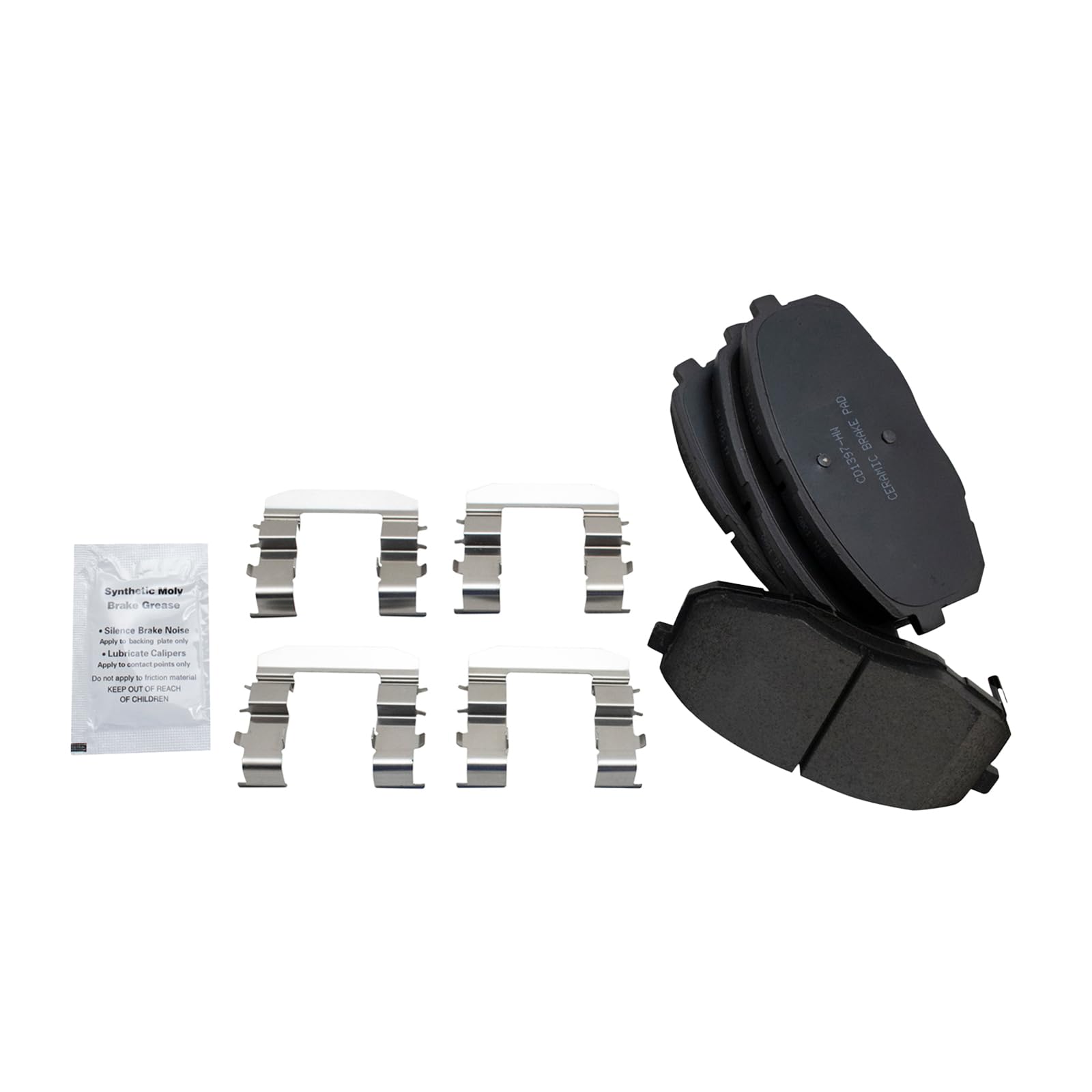 TRQ Front Brake Pads Ceramic Compatible with 2009-2012 Hyundai Elantra 2010-2013 Kia Forte Forte Koup 2014-2016 Soul