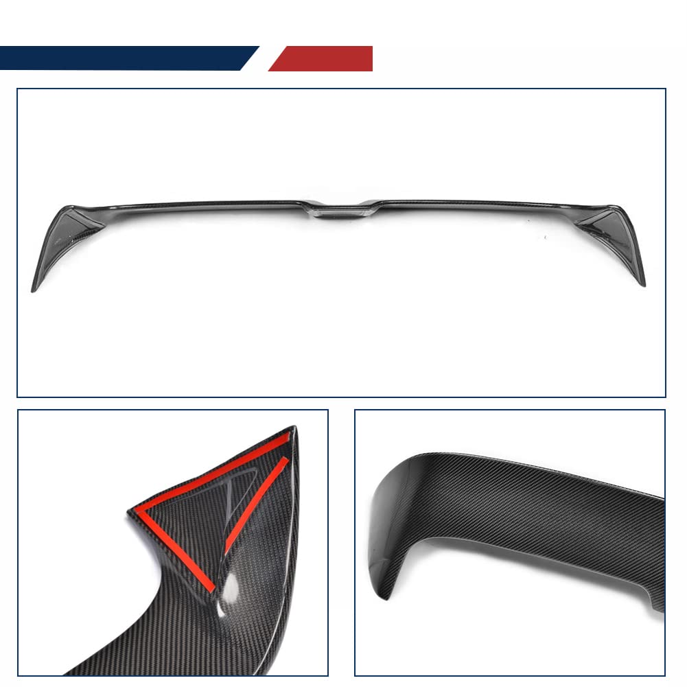 JC SPORTLINE Carbon Fiber Spoiler for VW Golf 7 MK7.5 GTI R - Style A, Model JS-0564, M Size, Custom Rear Wing Body Kit