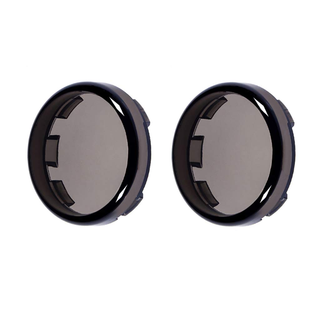 Benlari Smoke Bullet Turn Signal Light Lens Covers Compatible For Harley Davidson Touring Dyna Softail Sportster Electra Street