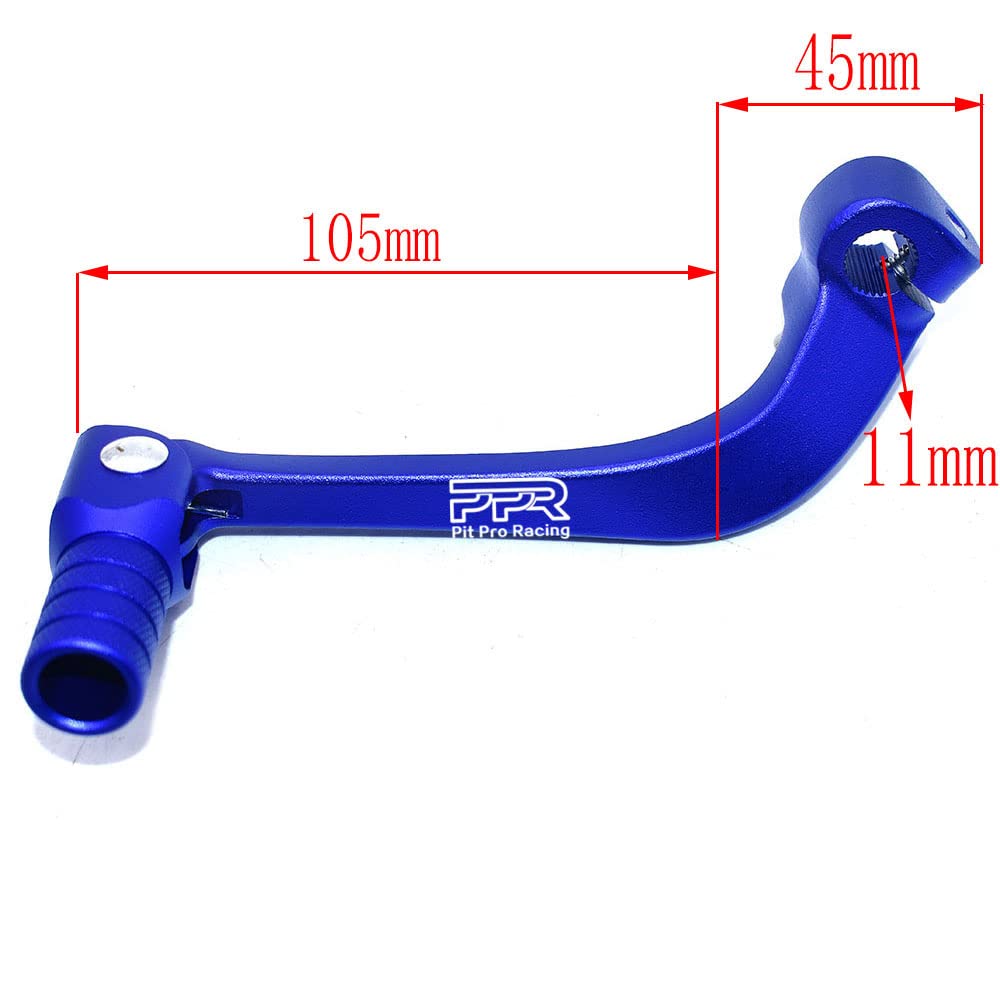 Gear Shift Lever, Rod Alloy Aluminium Gear Lever Fits For Motorcycle Bse Crf 110 Apollo Ttr 125 Motorcycle 50Cc 110Cc 250Cc Dirt Pit Bike(Black&Red)