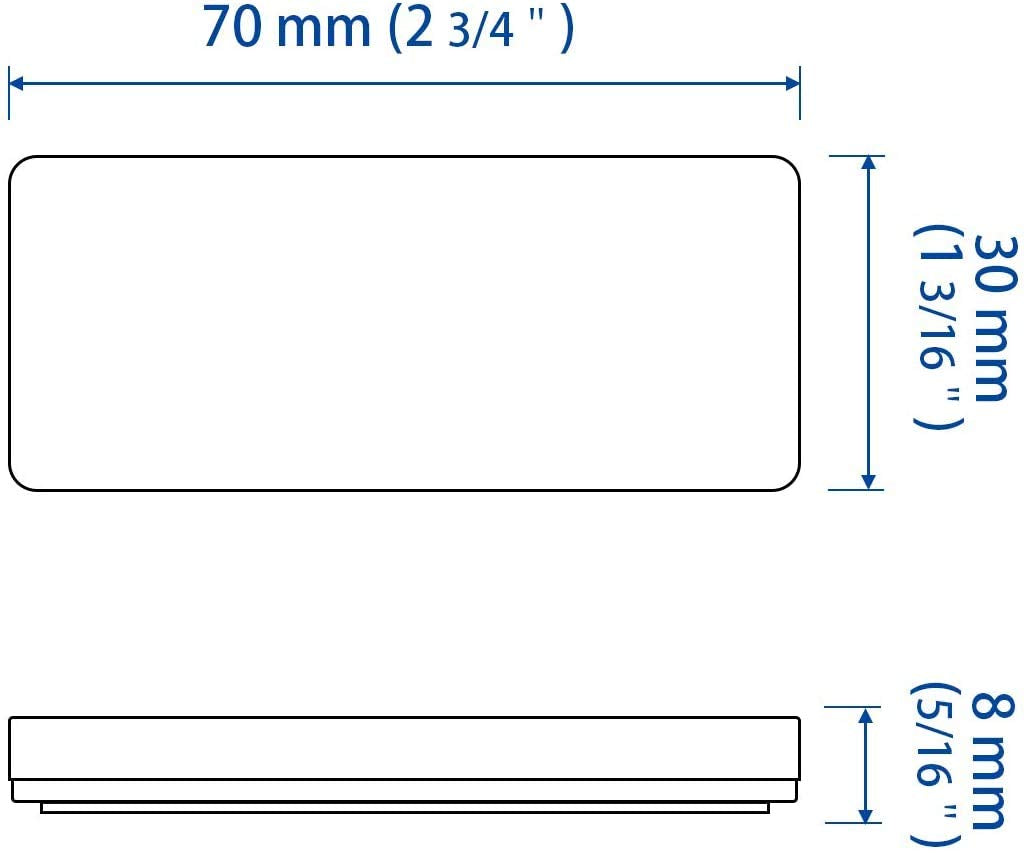 All Star Truck Parts] 10X Amber Class A 70Mmx30Mm (2.75''X1.18'') Rectangular Reflector Strong Stick-On 10 Pack For Trailers Tru