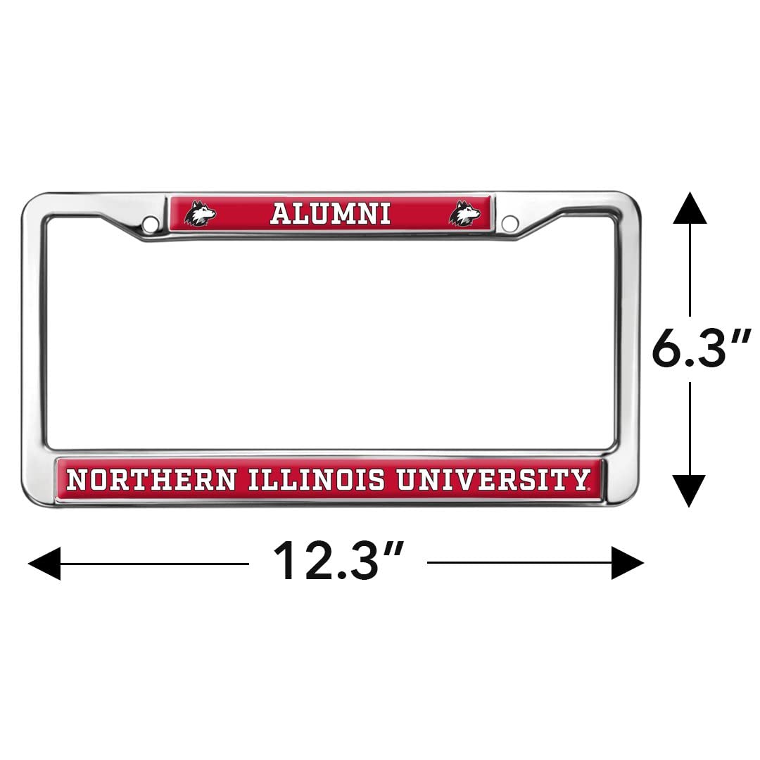 GRAPHICS & MORE Northern Illinois Alumni License Plate Frame - Metal, Full Size, One Size, Northern Illinois Color