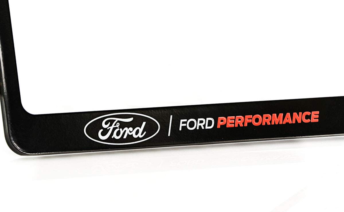 License Frame Inc. Ford Performance Black Metal License Plate Frame Tag Holder
