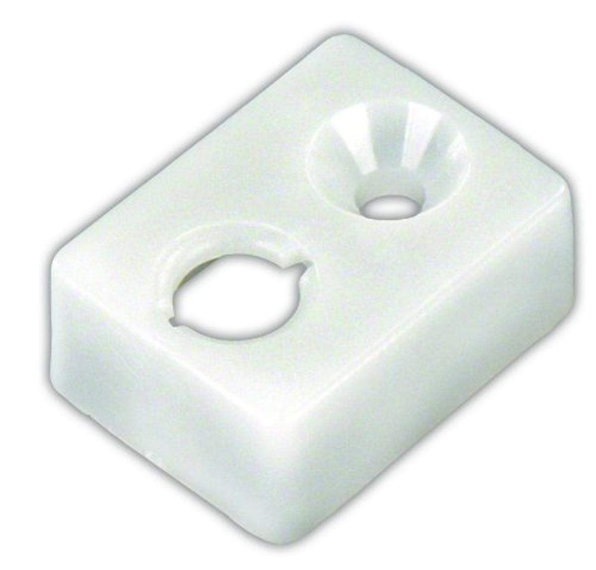 JR Products 81465 End Stop - Type E , White
