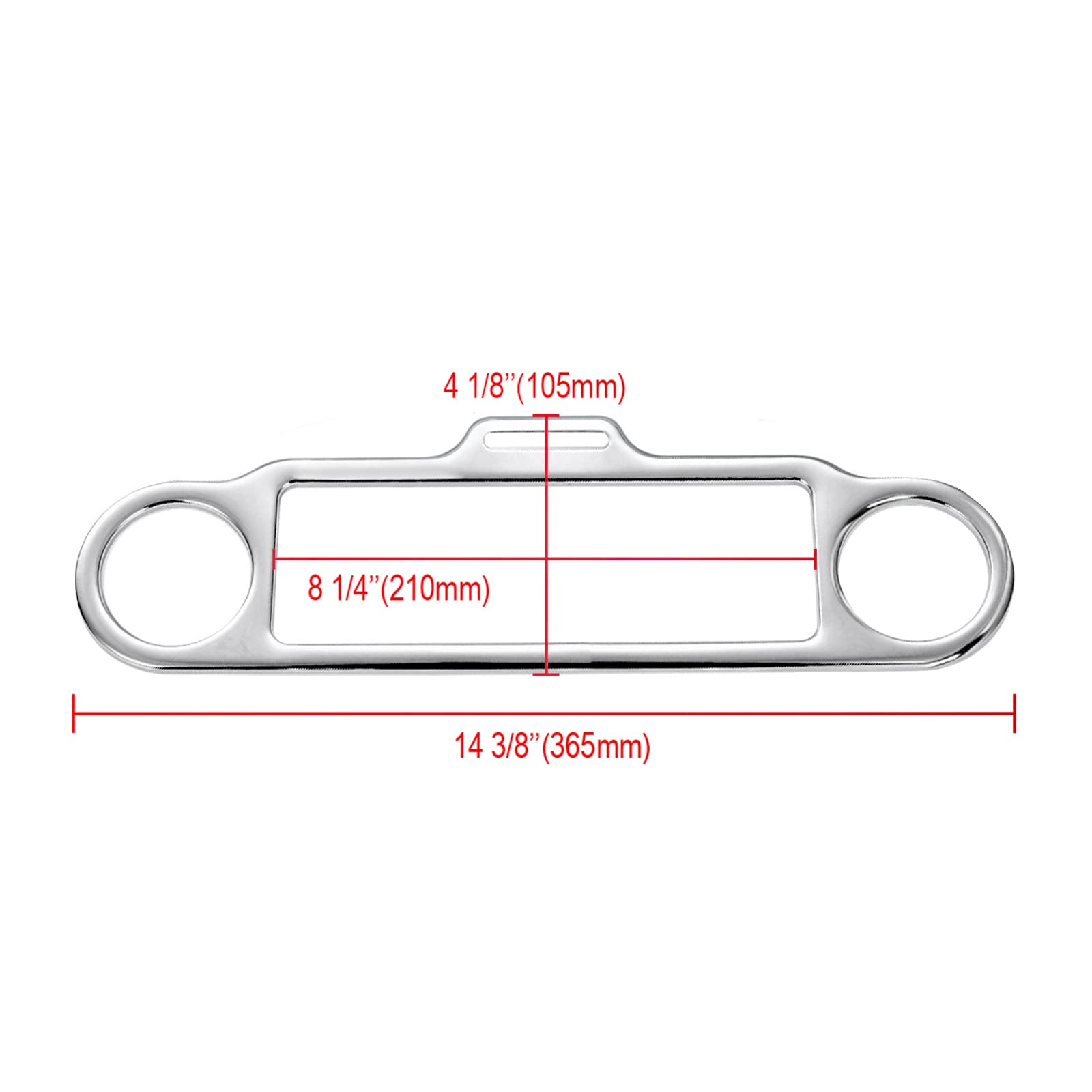Amazicha Chrome Stereo Accent Trim Loop for Harley Davidson Street Electra Glide Ultra Classic 1986-2013 - Aluminum Accent Set, Model SP13